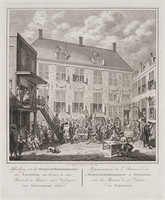 KG 07247
<br/>
Oudezijds Herenlogement met schilderijenverkoop
<br/>
<em>Fokke, Simon (1712-1784)</em>